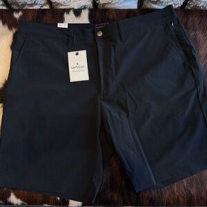 Untuckit shorts NWT size 38 Chancellor Shorts Flat Front Navy